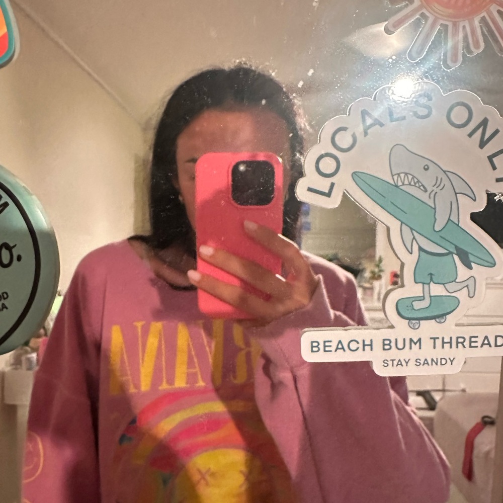 Urban Outfitters Pink Off-the-Shoulder Sweater